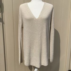 NWT a.n.a gold v-neck sweater